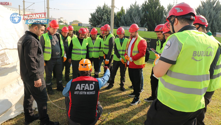 AFAD ekibinden BURULAŞ personeline eğitim