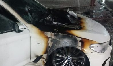 Mudanya Devlet Hastanesi otoparkında yangın paniği!