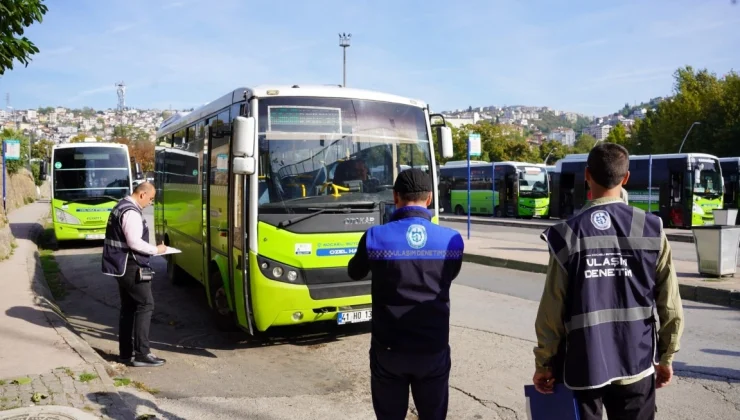 Kocaeli’de toplu taşımada 120 araca sıkı denetim