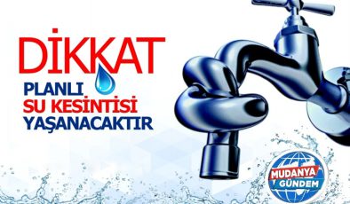 Mudanya’da su kesintileri için yeni takvim açıklandı