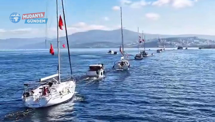 Mudanya’da denizden yükselen anlamlı kutlama