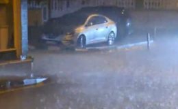Mudanya’da sağanak yağış