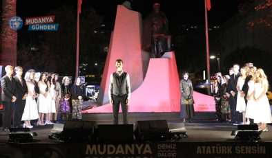 Mudanyalıların kalbi Atatürk’ün fikirleriyle attı