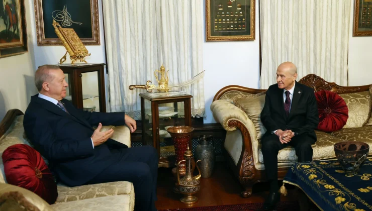 Cumhurbaşkanı Erdoğan’dan Bahçeli’ye ziyaret