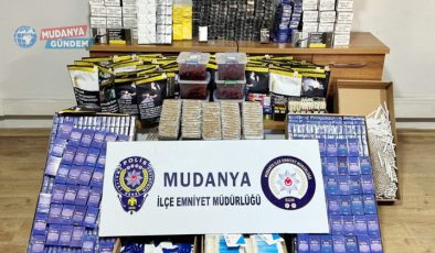 Mudanya polisi 200 bin TL’lik kaçak tütün ele geçirdi