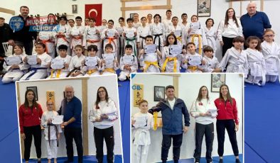 Burgazspor’da karatecilerin kuşak heyecanı