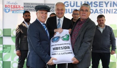 Bursa’da 400 üreticiye 44 ton hibeli tohumluk buğday dağıtıldı