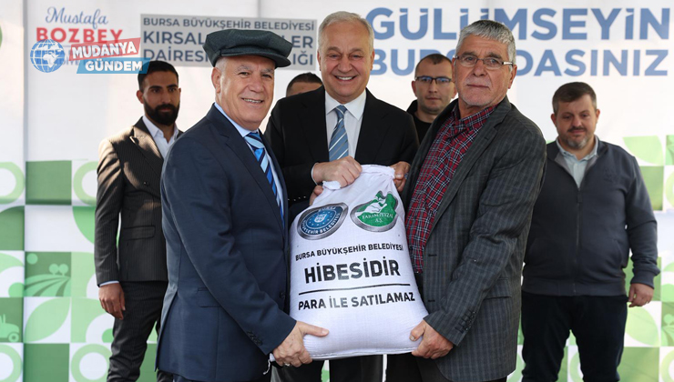 Bursa’da 400 üreticiye 44 ton hibeli tohumluk buğday dağıtıldı