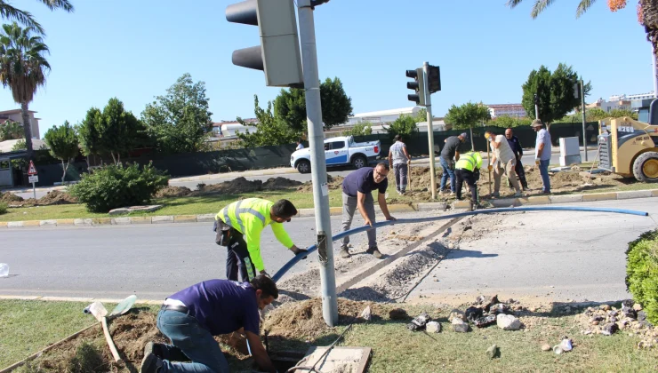 Antalya Manavgat’ta sinyalizasyon yenileme hamlesi