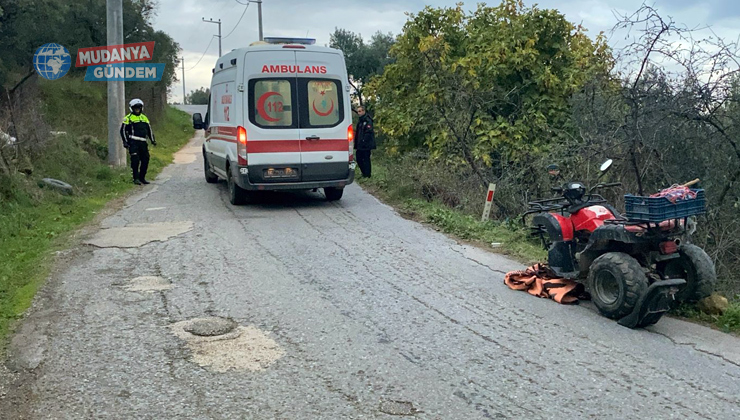 Mudanya’da ATV kazası: 1 ağır, 2 yaralı!