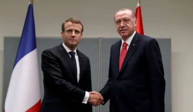 Cumhurbaşkanı Erdoğan Macron ile görüştü