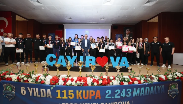 Kocaeli Çayırova’da 2025’te 354 madalya 14 kupa