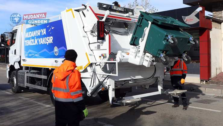 Mudanya’nın temizlik filosuna yeni yıl öncesi takviye