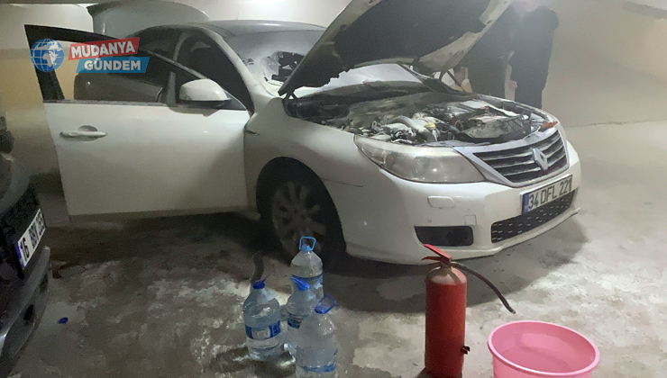 Güzelyalı’da kapalı site otoparkında korkutan yangın!