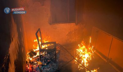 Güzelyalı Burgaz’da metruk evde yangın panikletti!