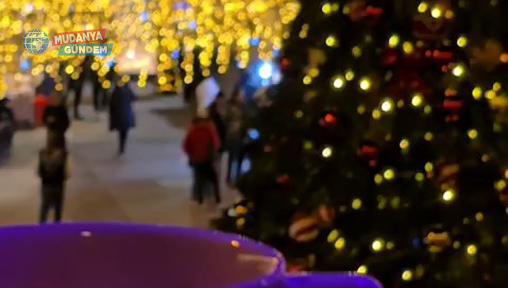 Mudanya’da Yeni Yıl Pazarı ışıl ışıl
