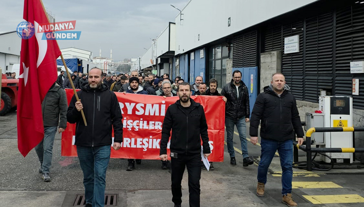 Mudanya’da metal işçilerinin eylemleri sürüyor