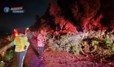 Mudanya-Altıntaş sahil yolunda heyelan! Yol ulaşıma kapandı