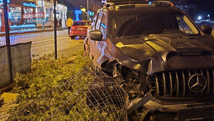 Mudanya Yıldıztepe dönüşü zincirleme kaza: 1 yaralı