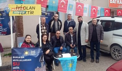 İYİ Parti Mudanya: Çeşmelerden su değil, zam akıyor
