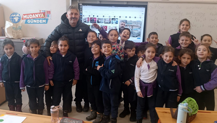 Mudanya’da Şükrü Çavuş öğrencileri mahalle muhtarı ile buluştu