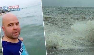 “Buz Kıran” Nejat Soyubelli’den soğuk havada deniz keyfi