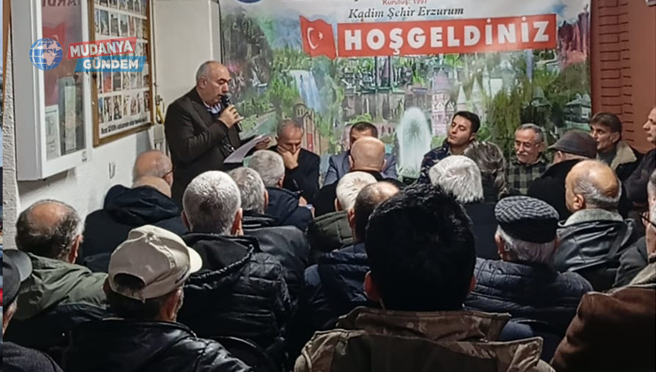 Mudanya Erzurumlular Derneği’nde Yalçın Yılmaz güven tazeledi