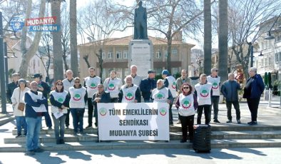 Mudanya’da emekliler bayram öncesi taleplerini sıraladı