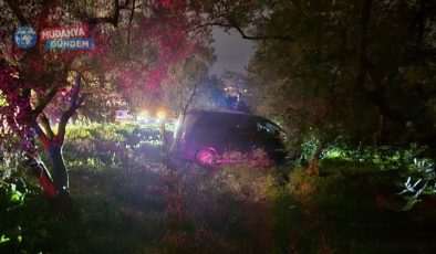 Direksiyon hakimiyetini kaybeden sürücü yaralandı