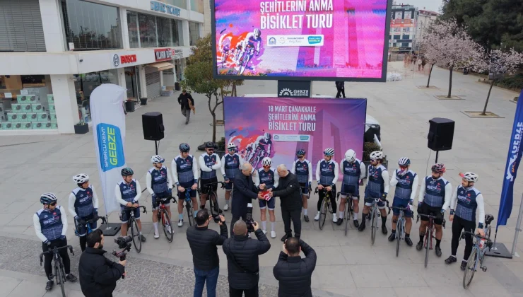 Gebze’den Çanakkale’ye 450 kilometrelik vefa yolculuğu
