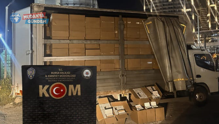 Bursa KOM, 3 milyon kaçak makaron ele geçirdi