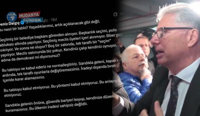Mudanya Belediye Başkanı Deniz Dalgıç’tan Bursa’daki seçime tepki