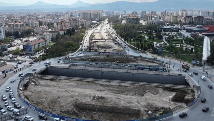 Konya’da Stadyum-Şehir Hastanesi Tramvay Hattı’nda ikinci etap sürüyor