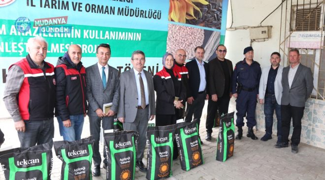 Mudanya’da ayçiçeği üretimine TAKE desteği