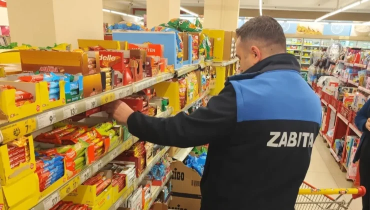 İnegöl’de zabıta ekiplerinden bakkal ve marketlere denetim