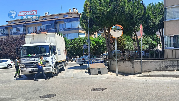 Mudanya Halitpaşa’da kör noktalara aynalı çözüm