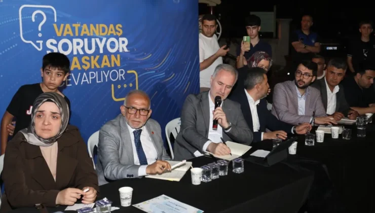 Bursa İnegöl’de Başkan Taban Yeni Mahalle sakinlerini dinledi