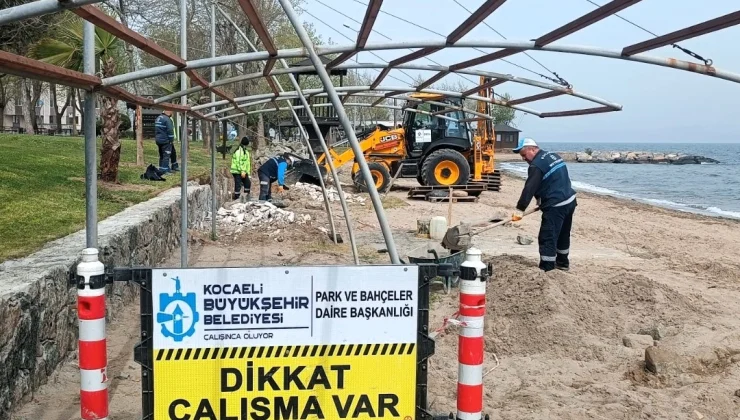 Kocaeli Büyükşehir’den sahillere yaz dokunuşu