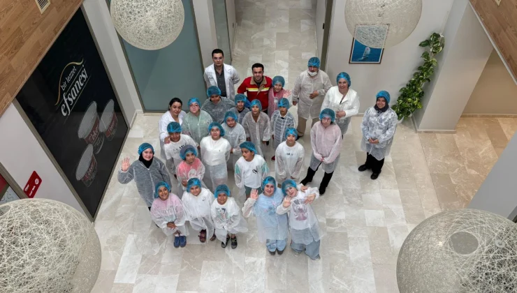 Bursalı öğrenciler süt fabrikasını gezdi