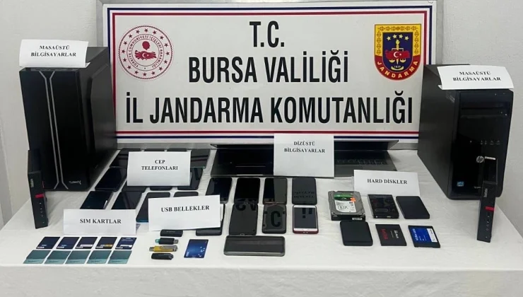 Bursa Jandarması’ndan milyonluk dolandırıcılık operasyonu: 7 tutuklama!