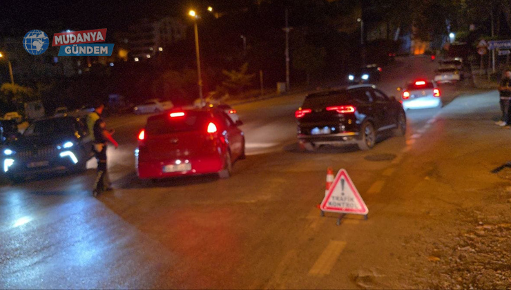 Mudanya’da eş zamanlı huzur denetimi