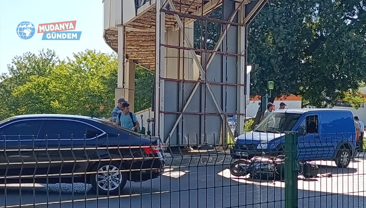 Mudanya’da otomobille motosiklet çarpıştı: 1 yaralı