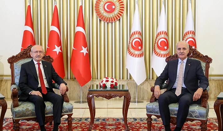 Kılıçdaroğlu, TBMM’de Kurtulmuş ile görüştü