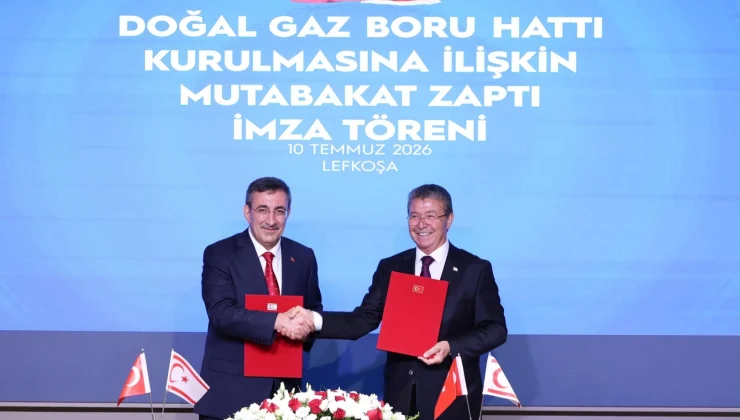 Türkiye ile KKTC arasında doğal gaz boru hattı için tarihi adım