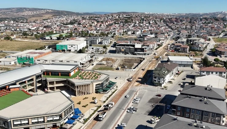 İnegöl Kozluca Bulvarı’nda asfalt çalışması