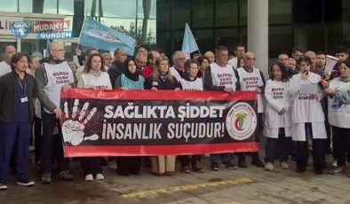 Mudanya’da sağlık çalışanına yönelik saldırıya tepki