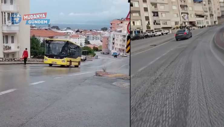 Yağışta araçların zorlandığı Su Deposu Caddesi pürüzlendirildi