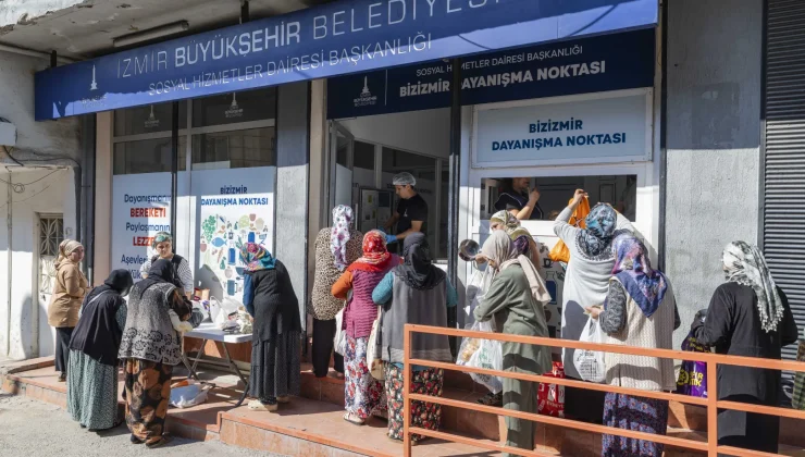 İzmir Büyükşehir, dayanışma noktalarıyla vatandaşların yanında